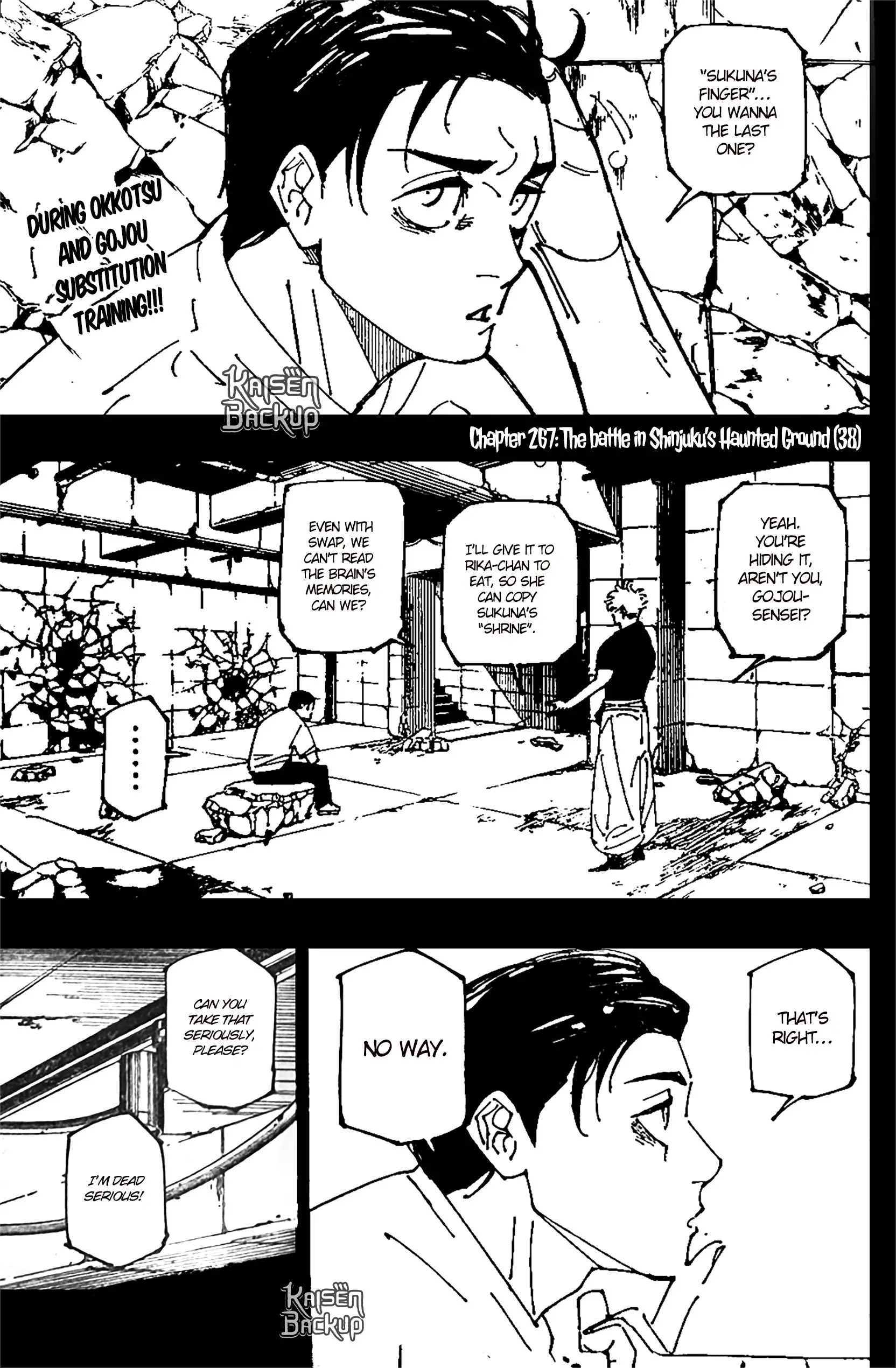 Jujutsu Kaisen Manga, Chapter 267 1 1