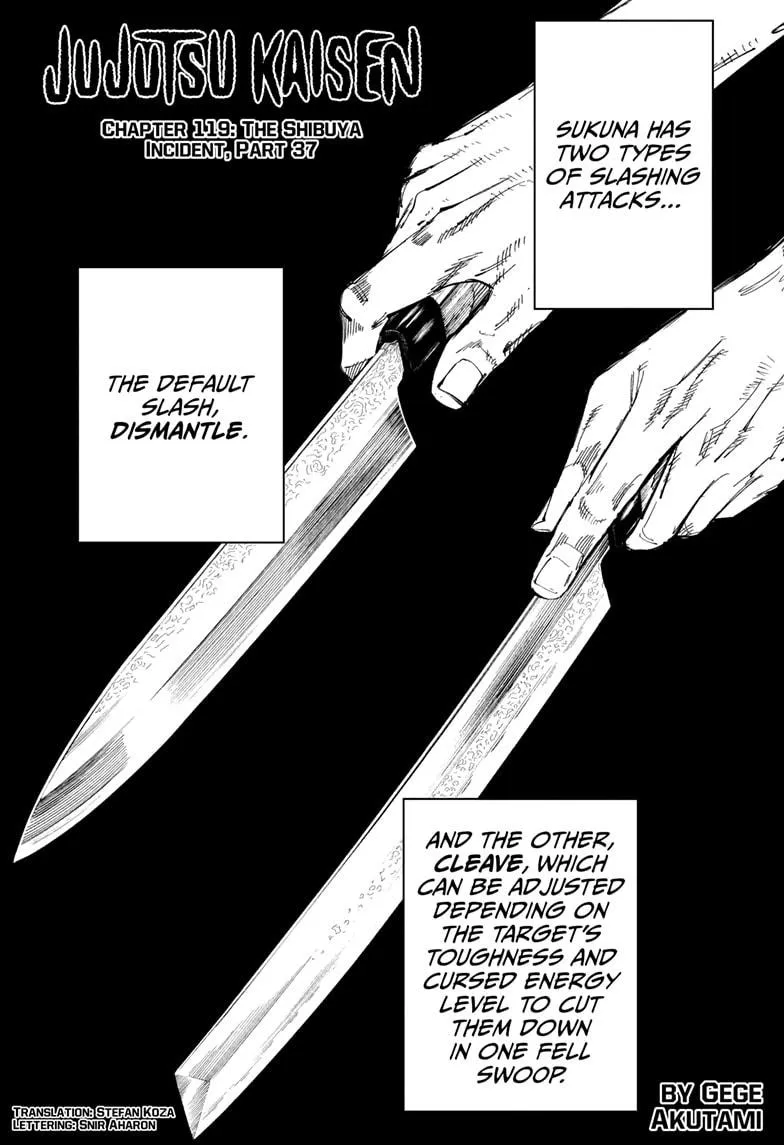 Jujutsu Kaisen, Chapter 119 1 1 115