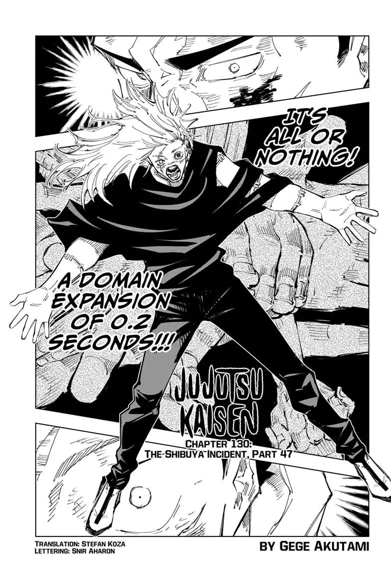 Jujutsu Kaisen, Chapter 130 1 1 148