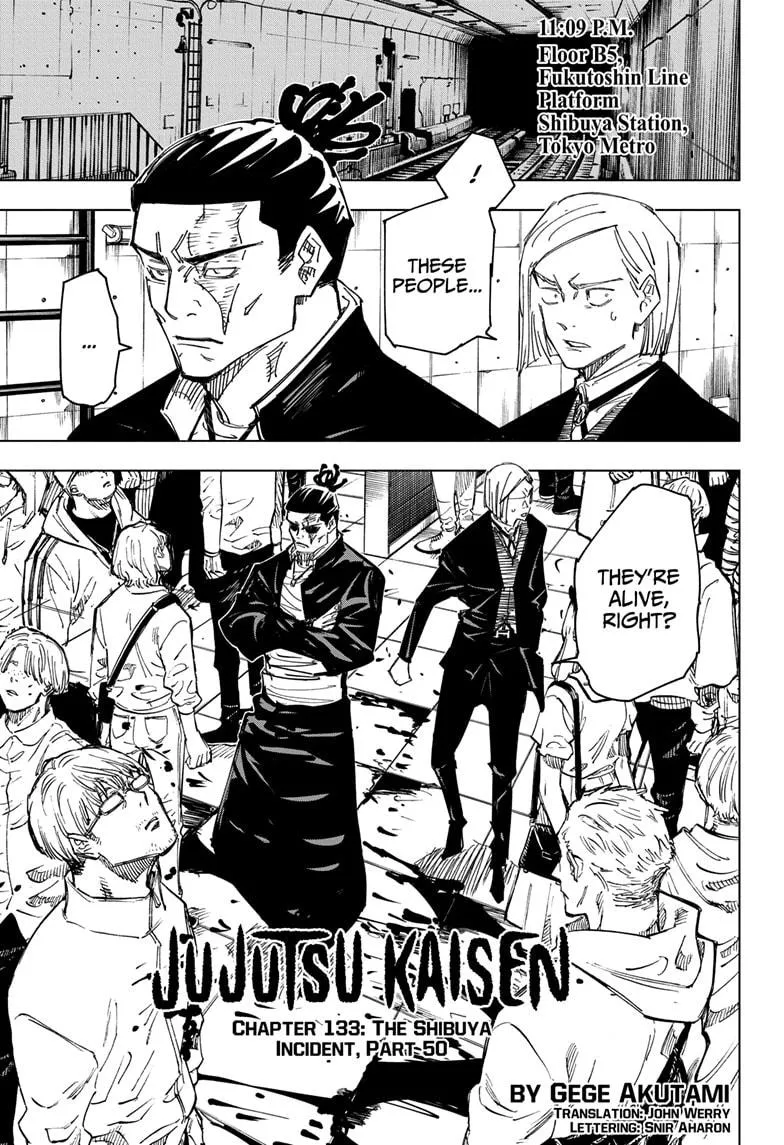 Jujutsu Kaisen, Chapter 133 1 1 157