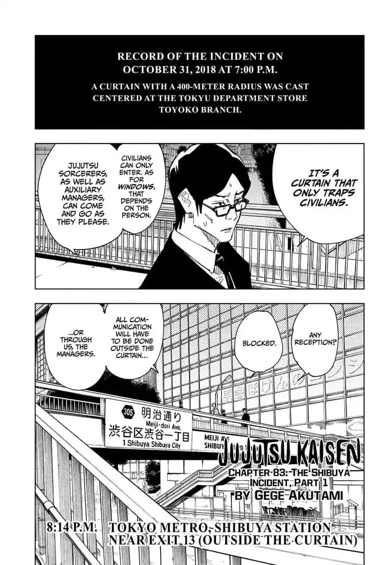 Jujutsu Kaisen, Chapter 83 1 1 67 1