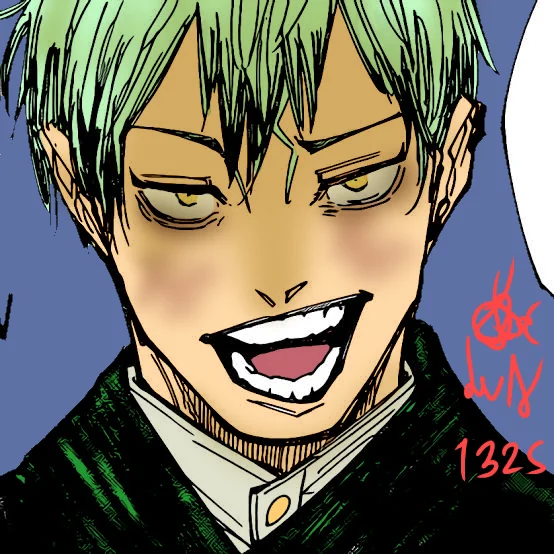The Character of Naoya Zenin in Jujutsu Kaisen Manga 8 naoya with green hair v0 z9j85tf2zbnb1